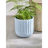 Very Home Scalloped Planter