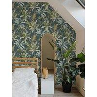Holden Decor Trailing Palm Wallpaper In Teal
