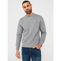 North Sails Left Chest Logo Crew Sweat - Black - Grey