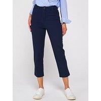 V By Very Skinny Capri Trousers - Navy
