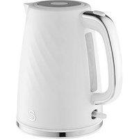Swan Windsor 1.7L Textured Kettle - White