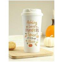 The Personalised Memento Company Personalised Pumpkin Spice Travel Mug