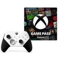 Xbox Elite Wireless Controller Series 2 White With Game Pass Ultimate - 1-Month Membership