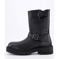 Allsaints Men'S Tait Buckle Hiker Boots - Black