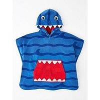 Mini V By Very Boys Shark Towelling Poncho - Multi