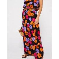 V By Very Tiered Printed Co Ord Beach Skirt - Print