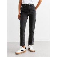 New Look Hannah Straight Leg Jeans - Black