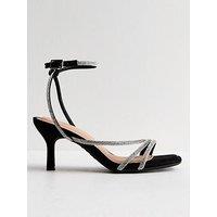 New Look Wide Fit Diamant&Eacute; Embellished Sandals - Black