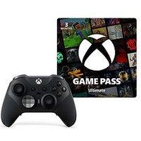Xbox Elite Wireless Controller Series 2 Black With Game Pass Ultimate - 3-Month Membership