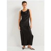 Vero Moda Cowl Neck Midi Dress - Black