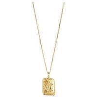 Pilgrim Gemini Zodiac Sign Necklace, Gold-Plated