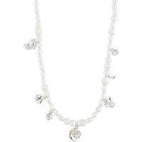 Pilgrim Intent Pearl Necklace Silver-Plated