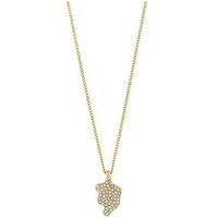 Pilgrim Connect Crystal Necklace Gold-Plated