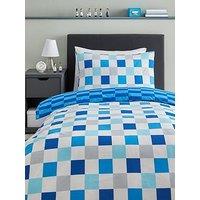 Very Home Checkerboard Print Duvet Cover Set