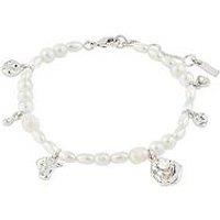 Pilgrim Intent Pearl Bracelet Silver-Plated