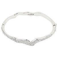 Pilgrim Connect Crystal Bracelet Silver-Plated