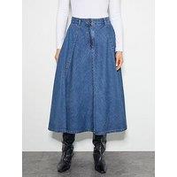 Monsoon Sara Skater Skirt - Blue