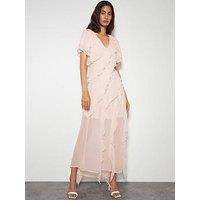 Monsoon Renata Ruffle Maxi Dress - Pink