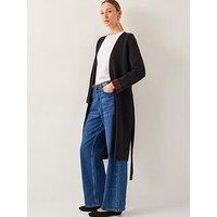Monsoon Beta Belted Longline Coatigan - Black