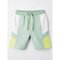 V By Very Boys Cut And Sew Shorts - Green - Multi