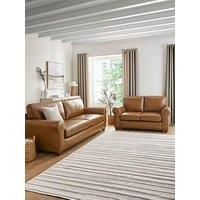 Very Home Bailey 3 Seater + 2 Seater Leather Sofa Set (Buy & Save!) - Fsc Certified