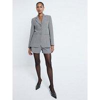 River Island Check Clean Short - Brown