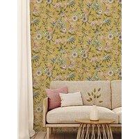 Fine Decor Eleanor Floral Wallpaper In Yellow