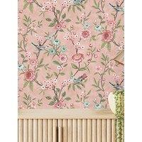 Fine Decor Eleanor Floral Wallpaper In Pink