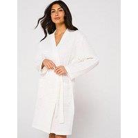 V By Very Waffle Robe - White