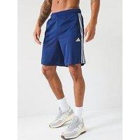 Adidas Train Essentials Pique 3-Stripes Training Shorts - Blue