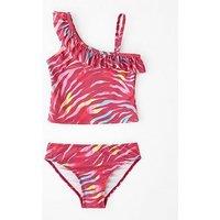V By Very Girls Animal Print Tankini - Multi