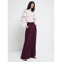 River Island Fantasy Sleeve Top - Light Pink