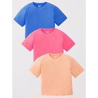 Everyday Girls 3 Pack Short Sleeve T-Shirts - Multi