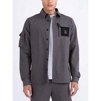 Luke 1977 Hulun Pocket Detail Shirt - Dark Grey