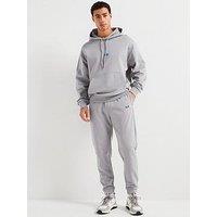 Hugo Nalonsonap Tab Logo Overhead Jersey Tracksuit - Grey