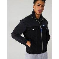 Hugo Boro251W1 Slim Fit Mix Media Denim Jacket - Black