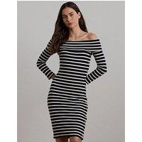 Lauren By Ralph Lauren Jadrien 3/4 Sleeve Day Dress - Navy