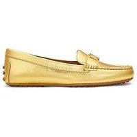 Lauren By Ralph Lauren Barnsbury Flat Shoes - Gold