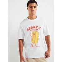 Hugo Nugotacos Regular Fit Banger Print T-Shirt - White