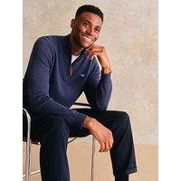 Crew Clothing Crew Clothing Cotton 1/2 Zip Knitted Jumper