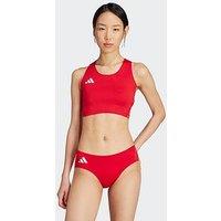 Adidas Adizero Essentials Running Crop Top - Red