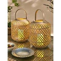 Very Home Set Of 2 Garden Lanterns