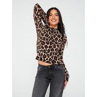 Vero Moda Long Sleeve Knitted Top - Beige