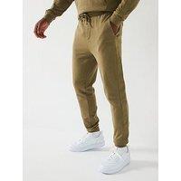 Hugo Tonal Tape Logo Cuff Joggers - Khaki