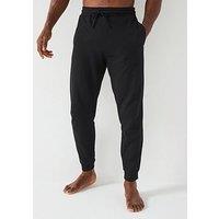 Hugo Austin Waffle Loungewear Cuff Joggers - Black