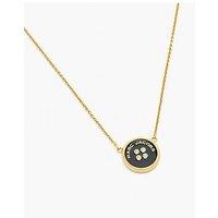 Marc Jacobs Button Pendant Necklace - Gold/Black