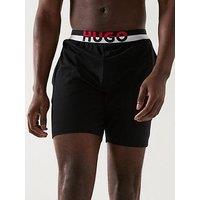 Hugo Amsterdam Lightweight Contrast Blocking Loungewear Shorts - Black/White