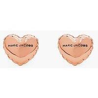 Marc Jacobs Balloon Heart Earrings - Antique Rose Gold