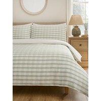 Very Home Oslo Striped Waffle Duvet Cover Set