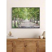 Gallery Direct Avenue Of Trees Framed Canvas Wall Art
